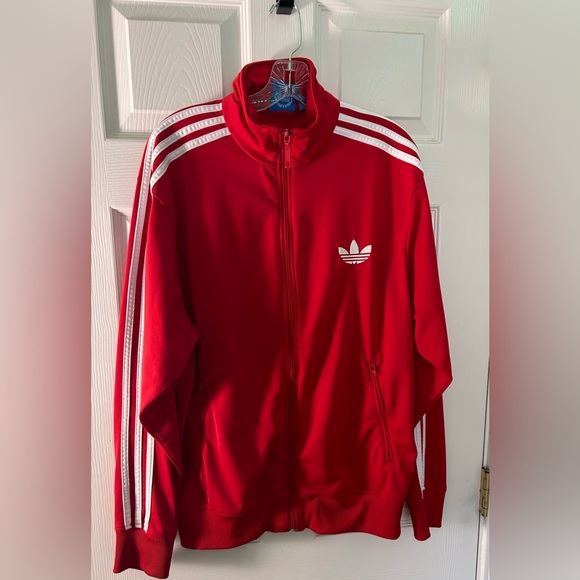 ADiDAS CLASSICS Red TRACK JACKET - Picture 4 of 8